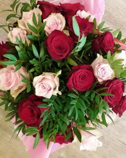 Bouquet de roses rouge et rose